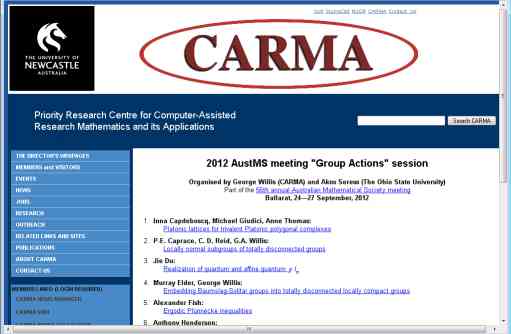 [AustMS Group Action Session]